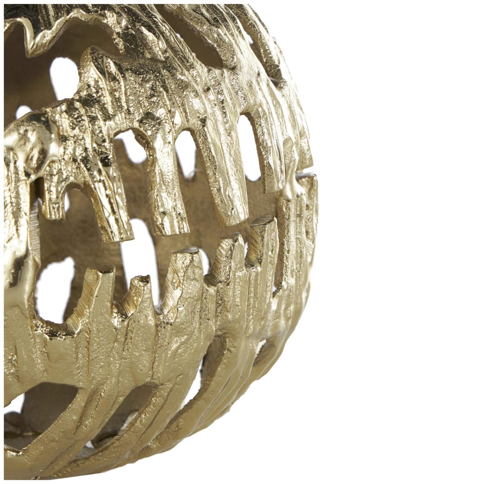 Aluminum Metallic Abstract Cutout Orbs Set
